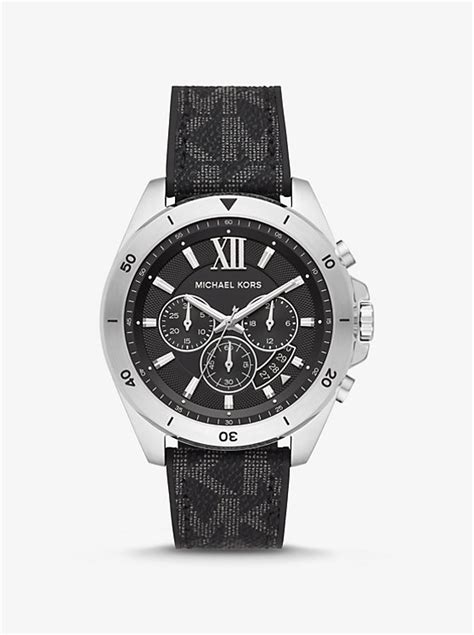 michael kors v3 uhr|Oversized Brecken Logo and Silver.